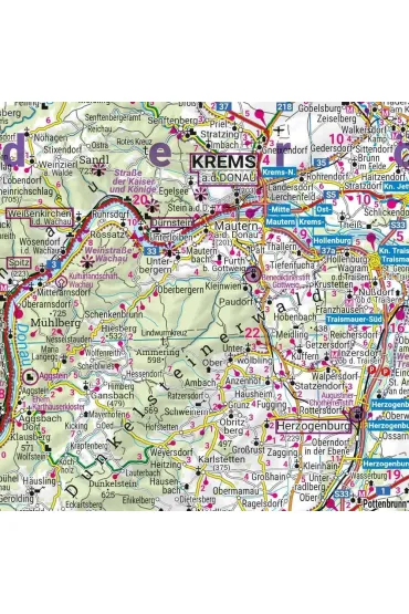 Mapa Austria 1:300 000