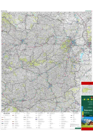 Mapa Austria 1:300 000