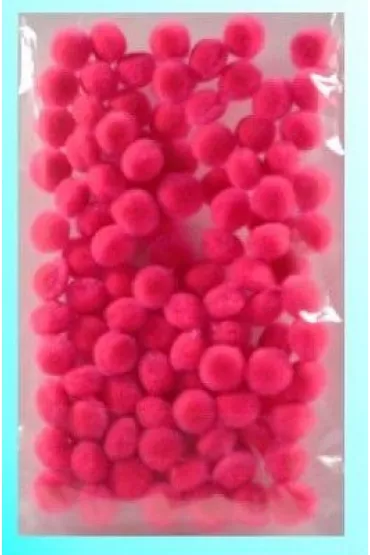 Galeria Hobby Pompony pink 100 szt.