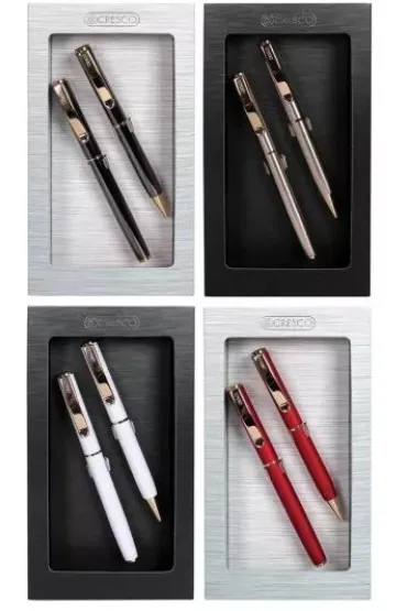 Cresco Zestaw Pi�ro + d�ugopis CLASSIC w etui GIFT BOX