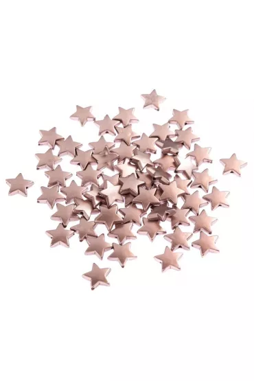 Dalprint Koraliki gwiazdki r�owe z�oto 1.5cm