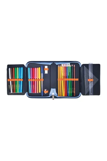 Herlitz Pi�rnik rozk�adany 2 klapki z wyposa�eniem Techmech