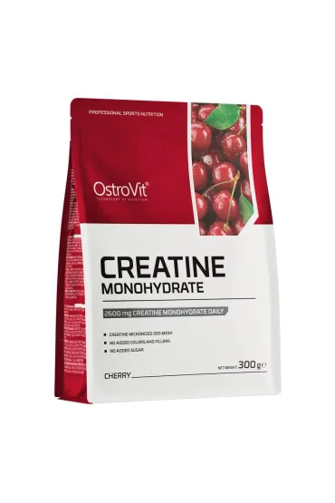 OstroVit Creatine Monohydrate - smak cherry suplement diety 300 g