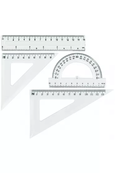 Grand Zestaw geometryczny transparent 4 elementy