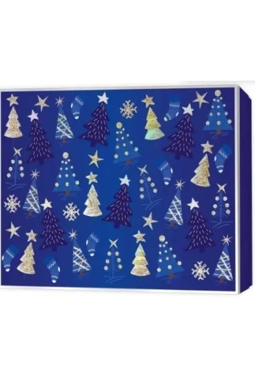 Pude�ko prezentowe �wi�teczne, choinki (22,5x17,5x4cm)