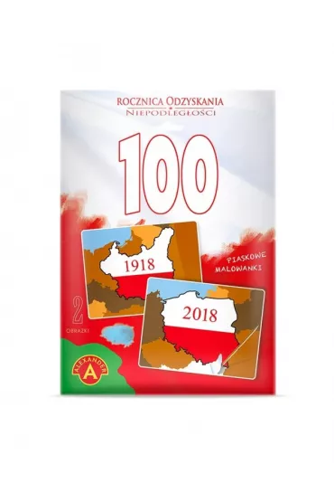 Piaskowe malowanki - 100 rocznica odzyskania niepodleg�o�ci mapa rzeczpospolitej polskiej