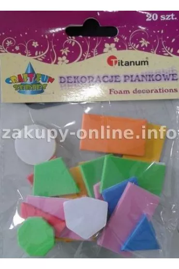Titanum Naklejki piankowe figury geometryczne 20 szt.