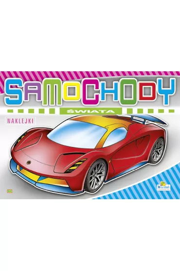 Kolorowanka z naklejkami. Samochody �wiata. Sportowy niebieski 824