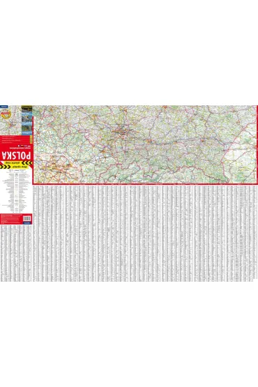 Polska mapa samochodowa 1:700 000 foliowana 2026