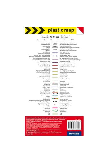 Polska mapa samochodowa 1:700 000 foliowana 2026