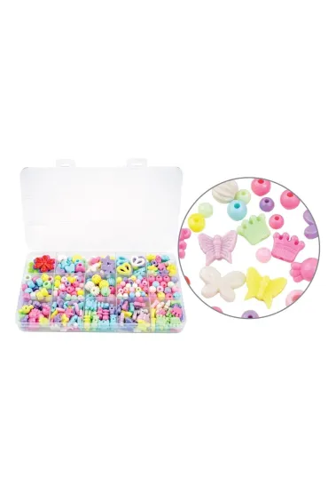 Aliga Koraliki plastikowe 330 szt MIX
