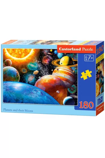 Puzzle 180 el. Planety i ich ksi�yce Castorland