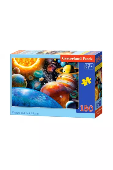 Puzzle 180 el. Planety i ich ksi�yce Castorland