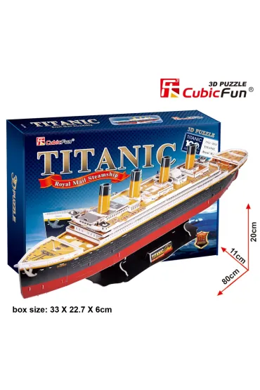 Puzzle 3D 113 el. Titanic Cubic Fun - Puzzle