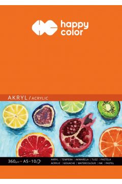 Happy Color Blok do akrylu ART, A5, 360g, 10 arkuszy 360 g 10 kartek