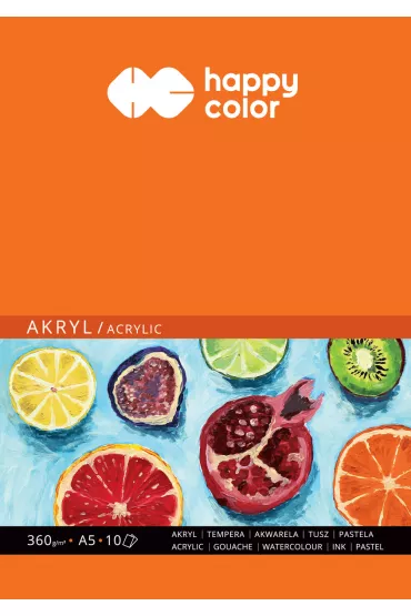 Happy Color Blok do akrylu ART A5 360g 10 kartek