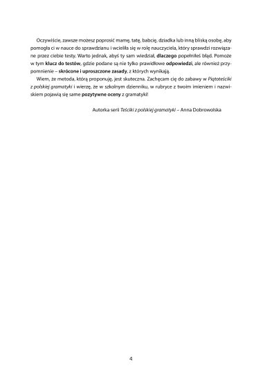 Pi�tote�ciki z polskiej gramatyki - Anna Dobrowolska