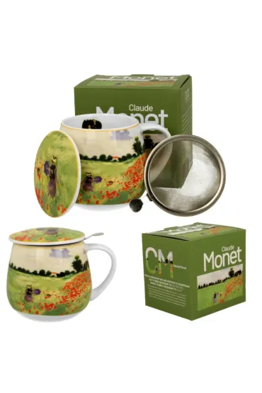 Duo Sp. z o.o. Kubek bary�ka z zaparzaczem Monet Poppy 430 ml