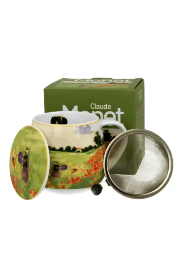 Duo Sp. z o.o. Kubek bary�ka z zaparzaczem Monet Poppy 430 ml
