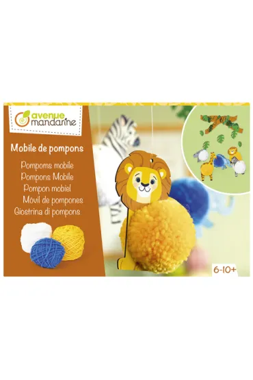 Zestaw kreatywny Pompony Zwierz�ta Sawany Avenue Mandarine