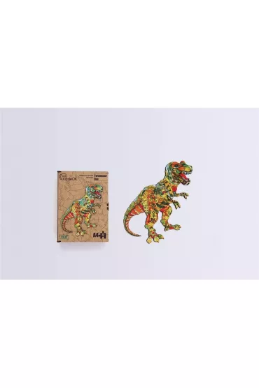 Puzzle drewniane eko 72 el. Tyranozaur rex A4 PuzzleOK