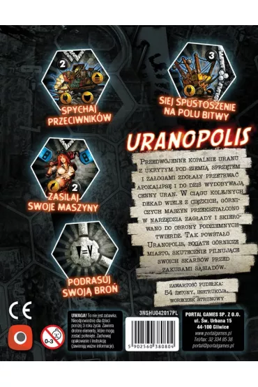 Neuroshima HEX 3.0. Uranopolis Portal Games - Korneliusz Ligenza