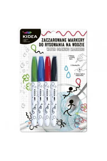 Derform Zaczarowane markery do rysowania na wodzie 4 szt.