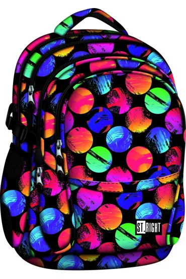 St. Majewski Plecak szkolny St.Right BP-01 Colourful Dots