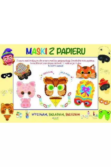 Wycinam, sk�adam, sklejam. Maski z papieru - Irene Mazza 