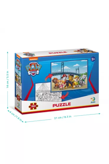 Puzzle 30 el. Paw Patrol 2 in1 Dodo
