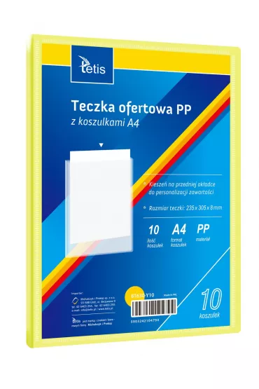 Tetis Teczka ofertowa A4 PP + 10 koszulek ��ta