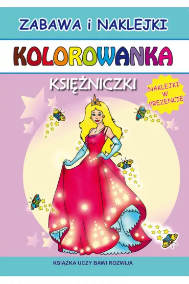 Kolorowanka. Ksi�niczki z naklejkami - Olga Perli�ska