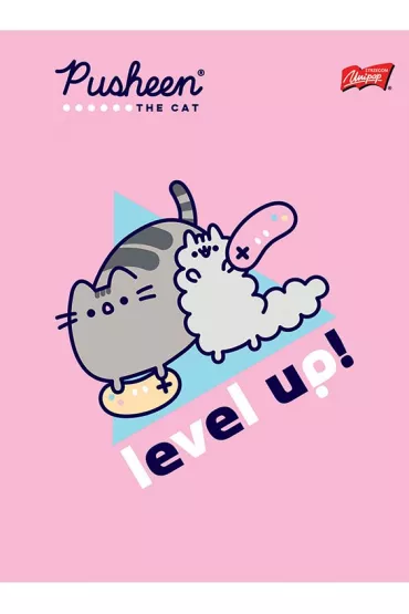 St. Majewski Zeszyt A5 laminowany Pusheen kratka 32 kartki