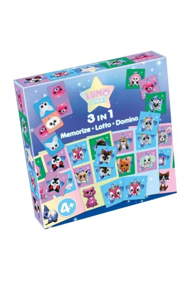 Lumo Stars. Memorize, Lotto, Domino Tactic