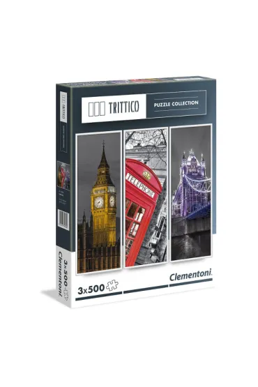 Puzzle Trittico London 3x500 el. Clementoni