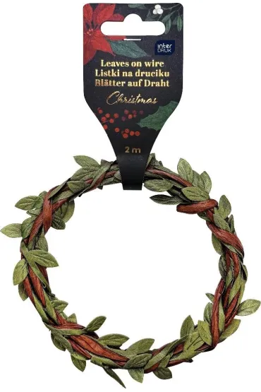 Interdruk Listki na druciku 2m Christmas