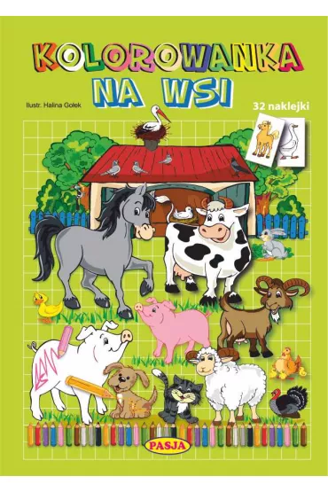 Na wsi. Kolorowanka - Halina Go�ek