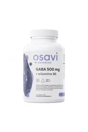 Osavi Gaba 500 mg + Witamina B6 - suplement diety 120 kaps.