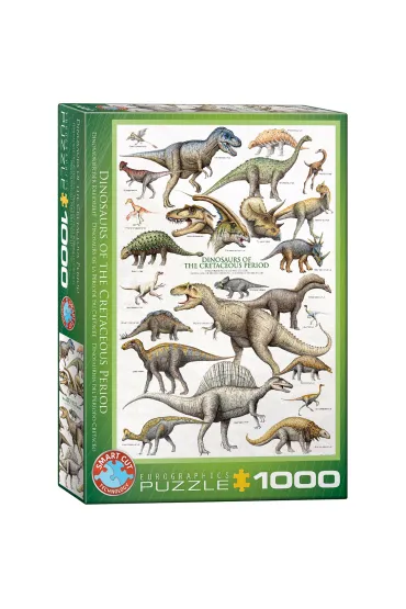 Puzzle 1000 el. Dinosaurs of Cretaceous Period Eurographics