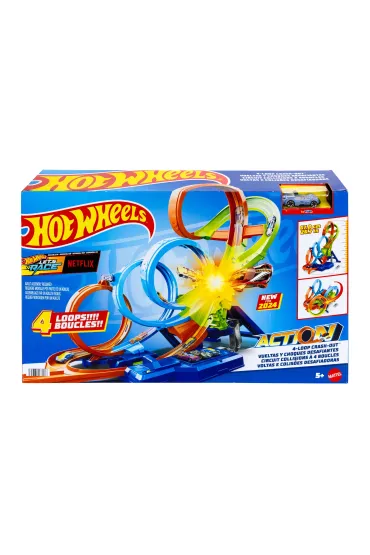 Hot Wheels. Action Zestaw Poczw�rna p�tla kraks Mattel