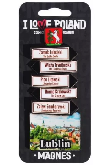 Pan Dragon Magnes I love Poland Lublin ILP-MAG-C-LUB-13