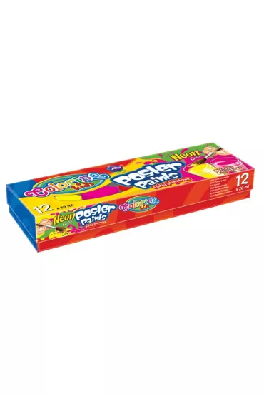 Patio Farby plakatowe Kids Neon 12 x 20 ml
