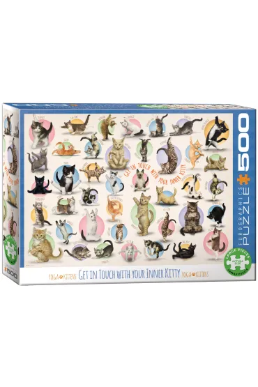 Puzzle 500 el. Joga koci�ta Eurographics