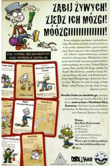 Munchkin. Zombie Black Monk