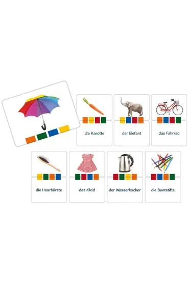 Gra Deutsche W rter - j�zykowe karty edukacyjne adamigo 8049