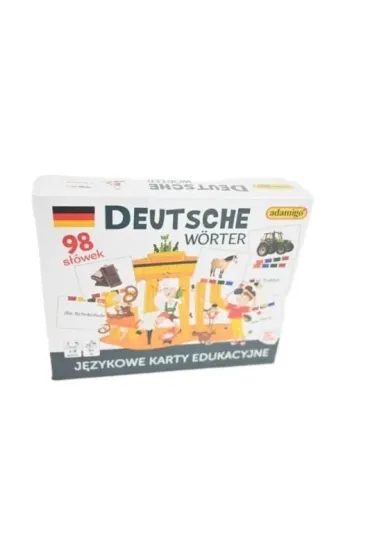 Gra Deutsche W rter - j�zykowe karty edukacyjne adamigo 8049