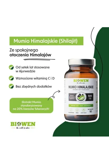 Biowen Mumio Suplement diety 90 kaps.