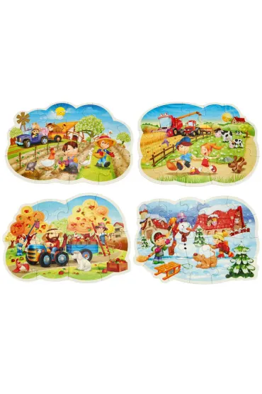 Puzzle maxi 4w1 - Cztery pory roku (8+12+15+20 el.) Castorland