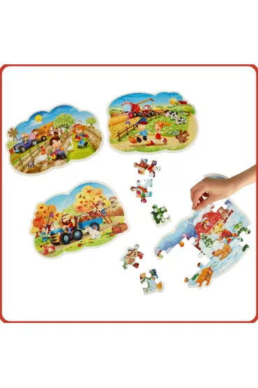 Puzzle maxi 4w1 - Cztery pory roku (8+12+15+20 el.) Castorland