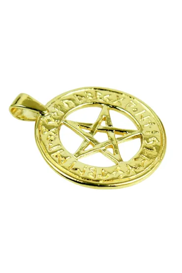 Sotis Pentagram runiczny Ag925 + Au 24kar, 5,1g